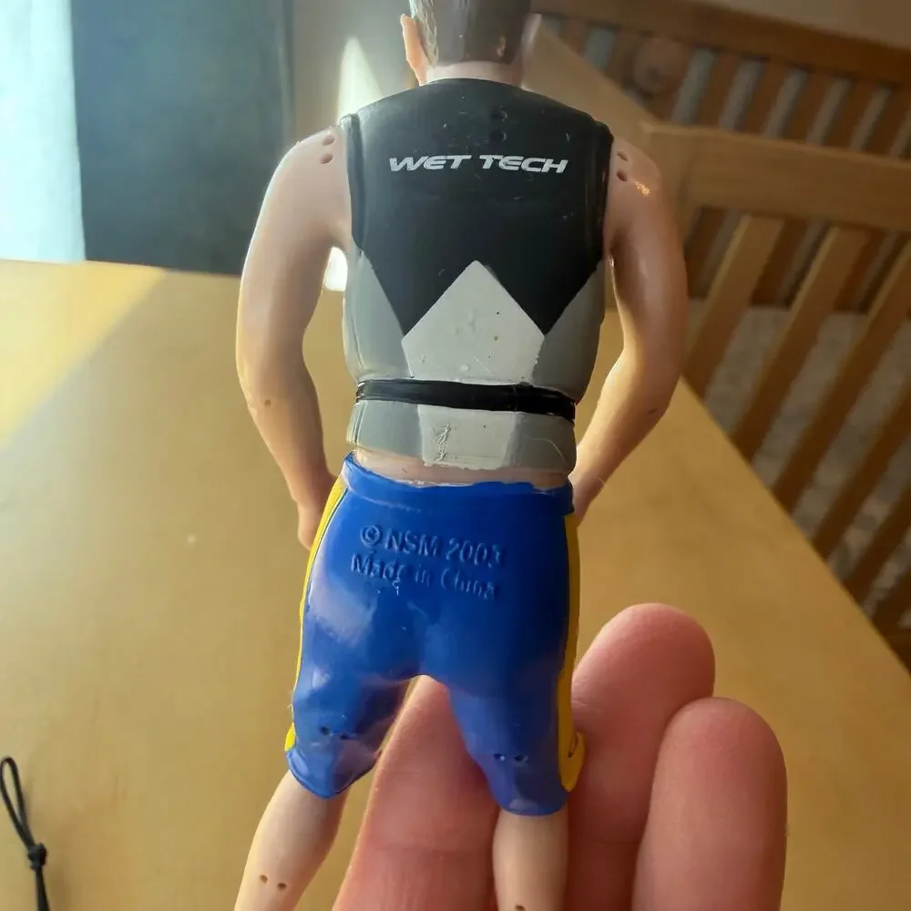 RARE Huck Doll 2003 Bendable Wakeboard Series 1 With Accessories